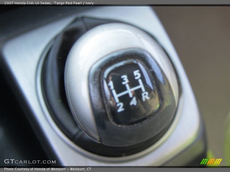 Tango Red Pearl / Ivory 2007 Honda Civic LX Sedan