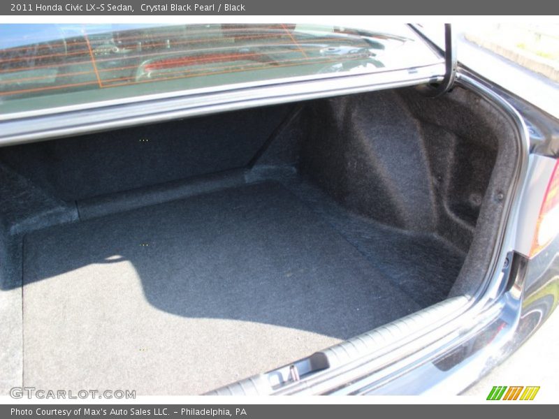 Crystal Black Pearl / Black 2011 Honda Civic LX-S Sedan