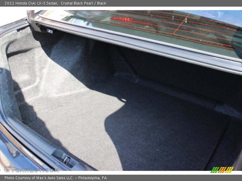 Crystal Black Pearl / Black 2011 Honda Civic LX-S Sedan