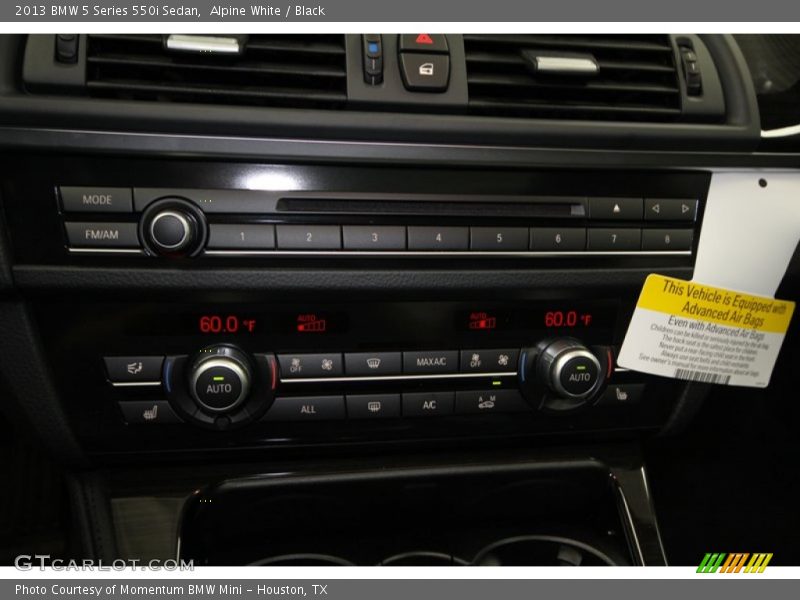 Alpine White / Black 2013 BMW 5 Series 550i Sedan