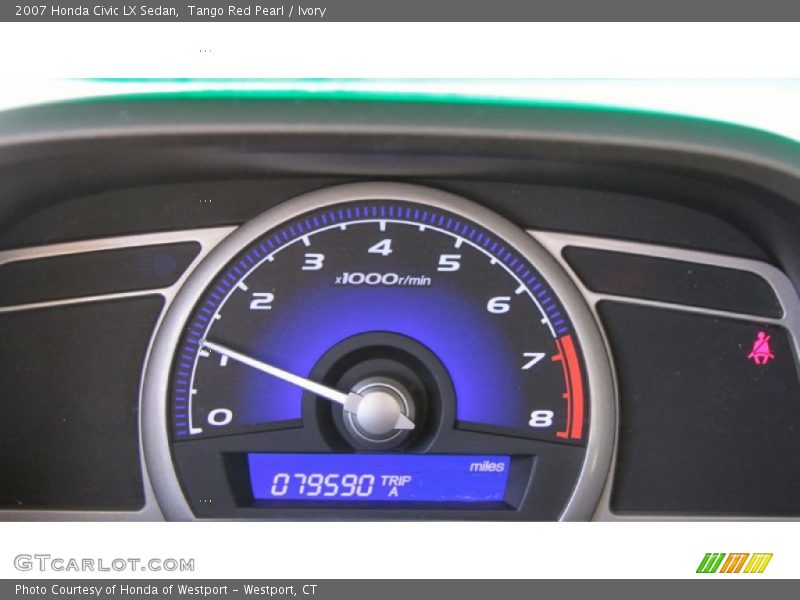 Tango Red Pearl / Ivory 2007 Honda Civic LX Sedan