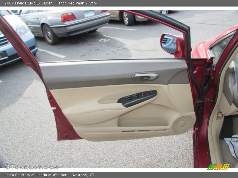 Tango Red Pearl / Ivory 2007 Honda Civic LX Sedan
