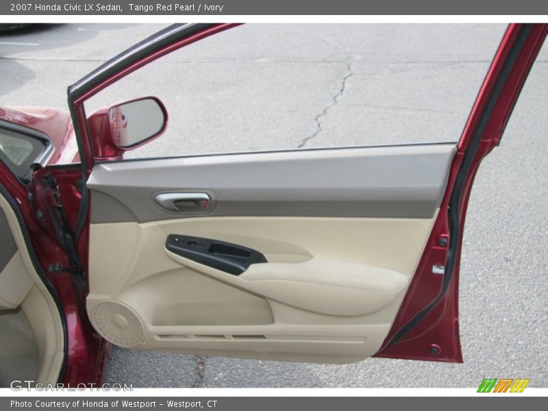 Tango Red Pearl / Ivory 2007 Honda Civic LX Sedan