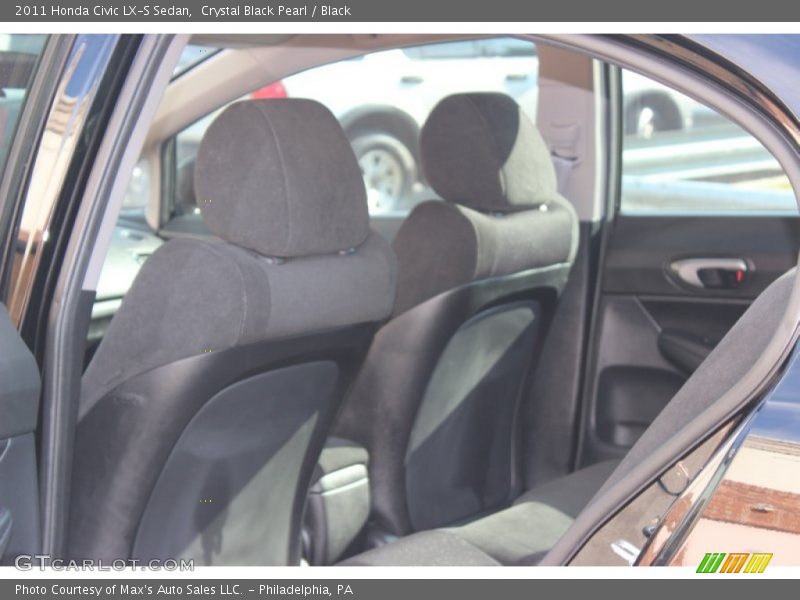 Crystal Black Pearl / Black 2011 Honda Civic LX-S Sedan