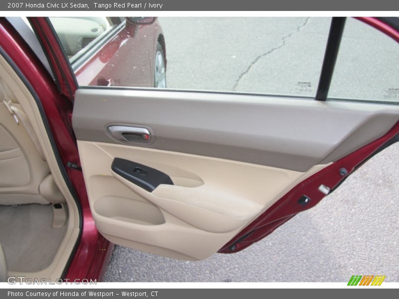 Tango Red Pearl / Ivory 2007 Honda Civic LX Sedan