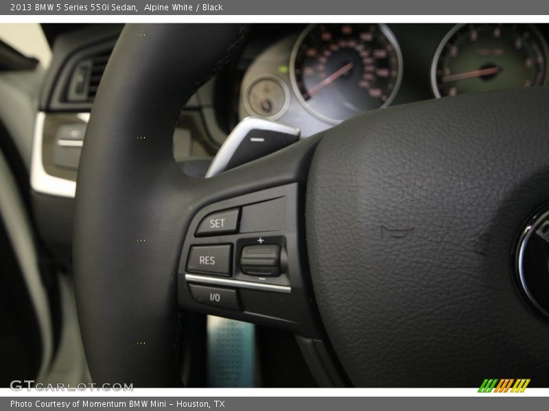 Alpine White / Black 2013 BMW 5 Series 550i Sedan