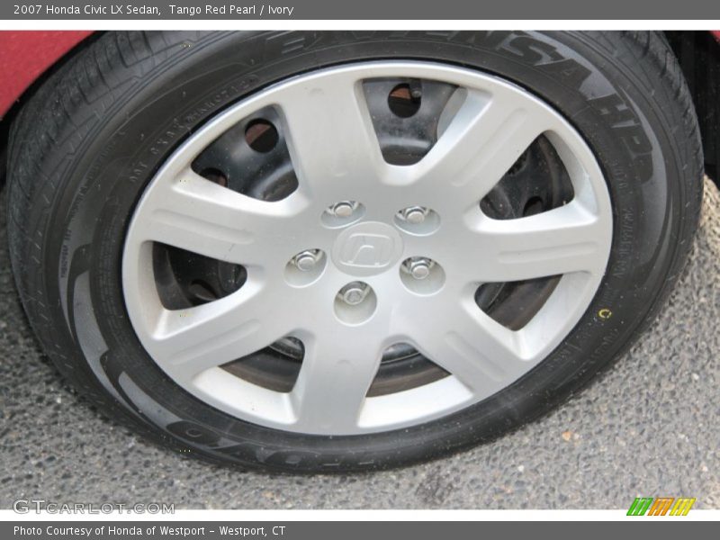 Tango Red Pearl / Ivory 2007 Honda Civic LX Sedan