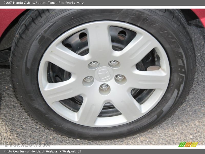 Tango Red Pearl / Ivory 2007 Honda Civic LX Sedan
