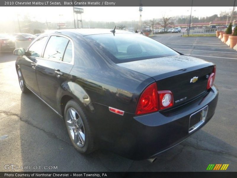 Black Granite Metallic / Ebony 2010 Chevrolet Malibu LT Sedan