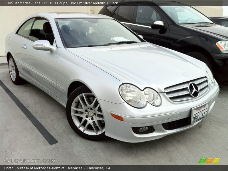 Iridium Silver Metallic / Black 2009 Mercedes-Benz CLK 350 Coupe