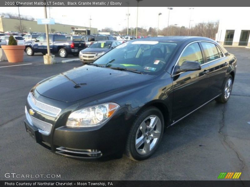 Black Granite Metallic / Ebony 2010 Chevrolet Malibu LT Sedan