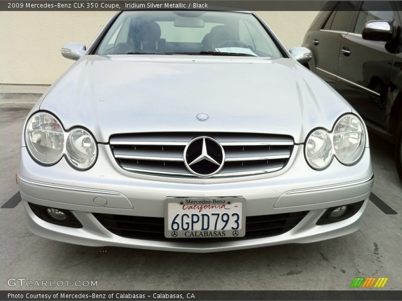 Iridium Silver Metallic / Black 2009 Mercedes-Benz CLK 350 Coupe