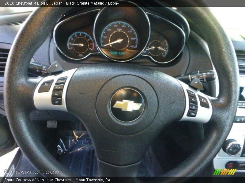 Black Granite Metallic / Ebony 2010 Chevrolet Malibu LT Sedan