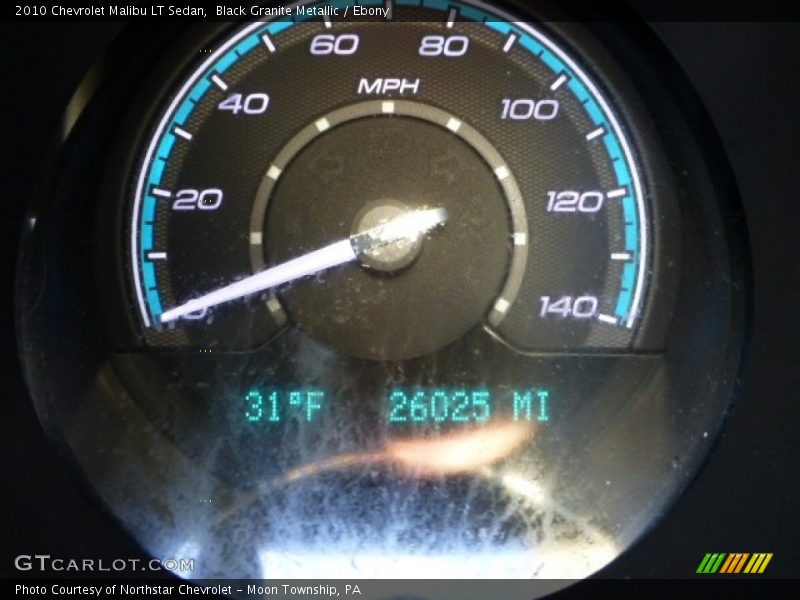 Black Granite Metallic / Ebony 2010 Chevrolet Malibu LT Sedan