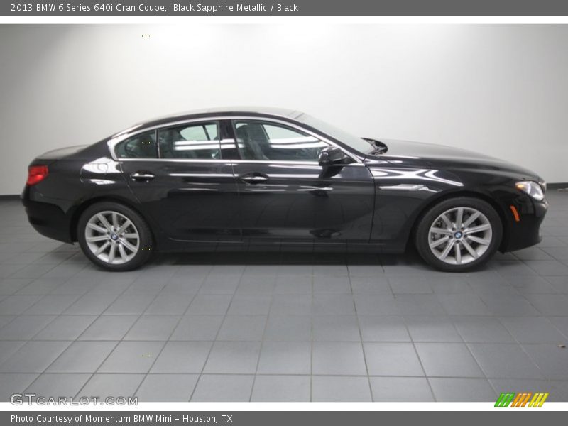 Black Sapphire Metallic / Black 2013 BMW 6 Series 640i Gran Coupe