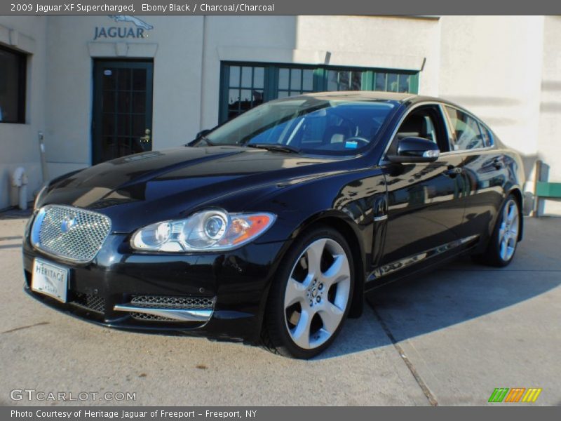 Ebony Black / Charcoal/Charcoal 2009 Jaguar XF Supercharged
