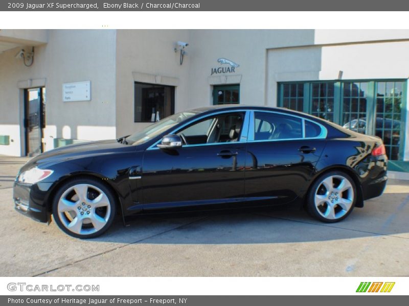 Ebony Black / Charcoal/Charcoal 2009 Jaguar XF Supercharged