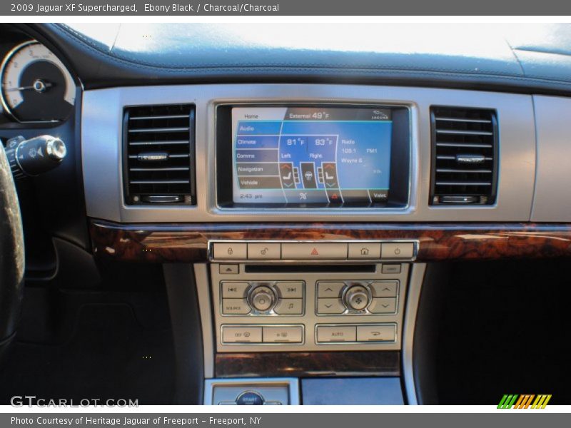 Ebony Black / Charcoal/Charcoal 2009 Jaguar XF Supercharged