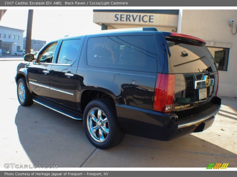 Black Raven / Cocoa/Light Cashmere 2007 Cadillac Escalade ESV AWD