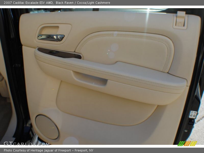 Black Raven / Cocoa/Light Cashmere 2007 Cadillac Escalade ESV AWD