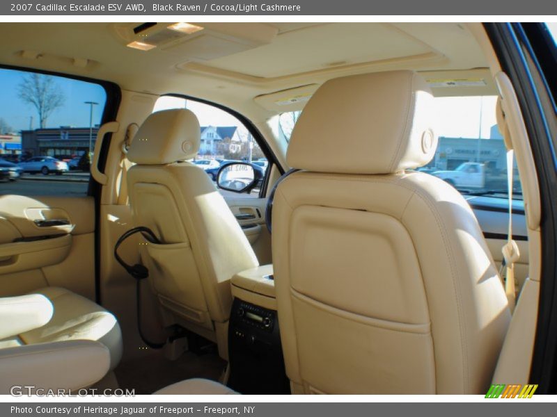 Black Raven / Cocoa/Light Cashmere 2007 Cadillac Escalade ESV AWD