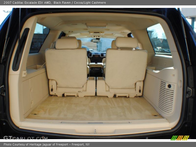 Black Raven / Cocoa/Light Cashmere 2007 Cadillac Escalade ESV AWD