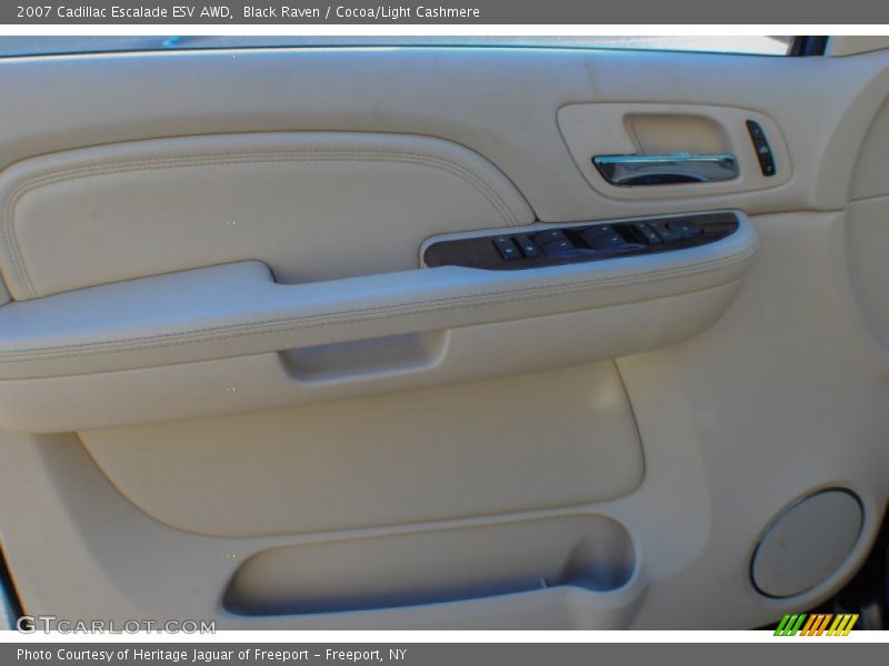 Black Raven / Cocoa/Light Cashmere 2007 Cadillac Escalade ESV AWD
