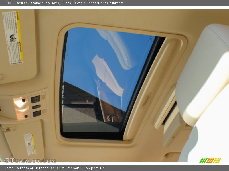 Black Raven / Cocoa/Light Cashmere 2007 Cadillac Escalade ESV AWD