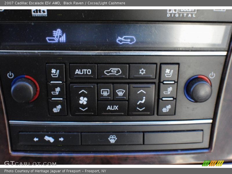 Black Raven / Cocoa/Light Cashmere 2007 Cadillac Escalade ESV AWD