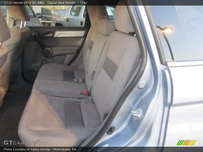 Glacier Blue Metallic / Gray 2010 Honda CR-V EX AWD