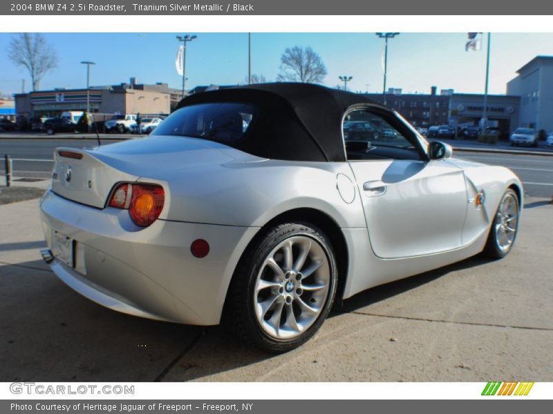 Titanium Silver Metallic / Black 2004 BMW Z4 2.5i Roadster