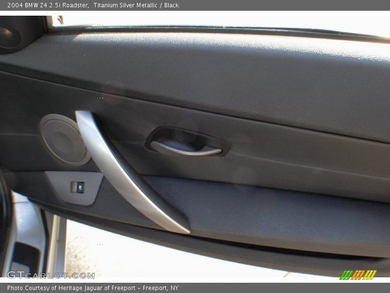 Titanium Silver Metallic / Black 2004 BMW Z4 2.5i Roadster