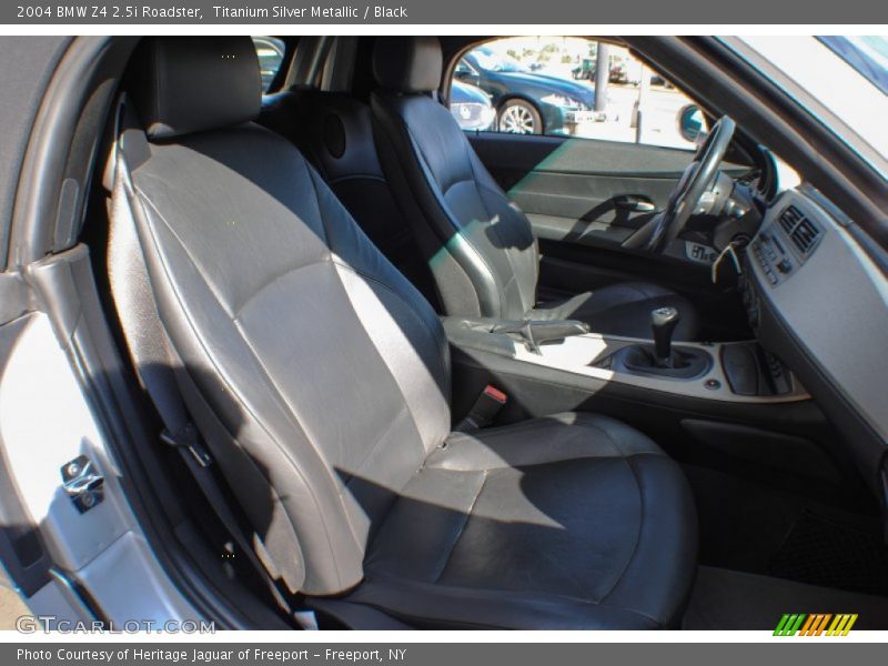 Titanium Silver Metallic / Black 2004 BMW Z4 2.5i Roadster
