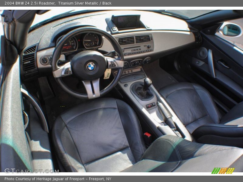 Titanium Silver Metallic / Black 2004 BMW Z4 2.5i Roadster