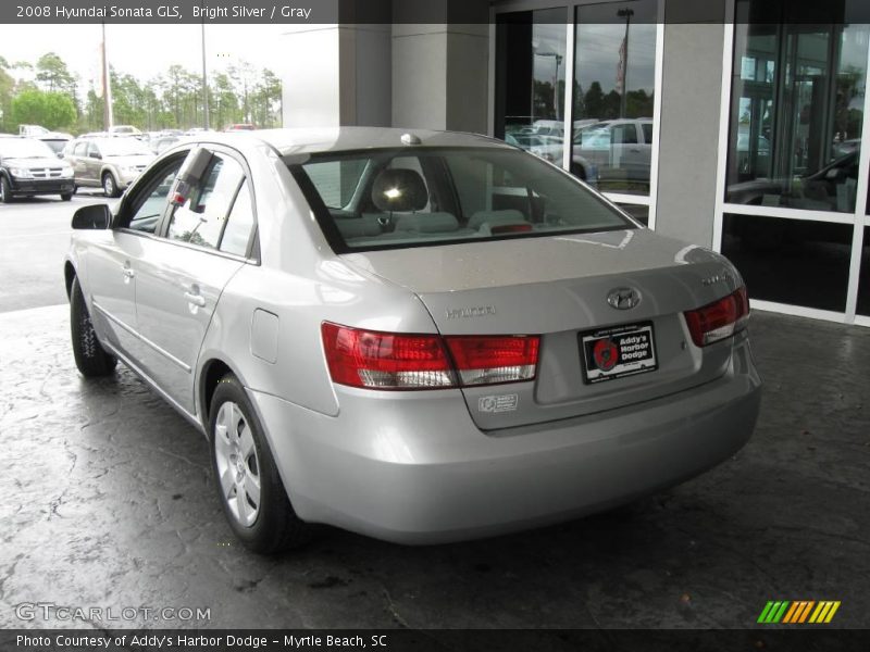 Bright Silver / Gray 2008 Hyundai Sonata GLS