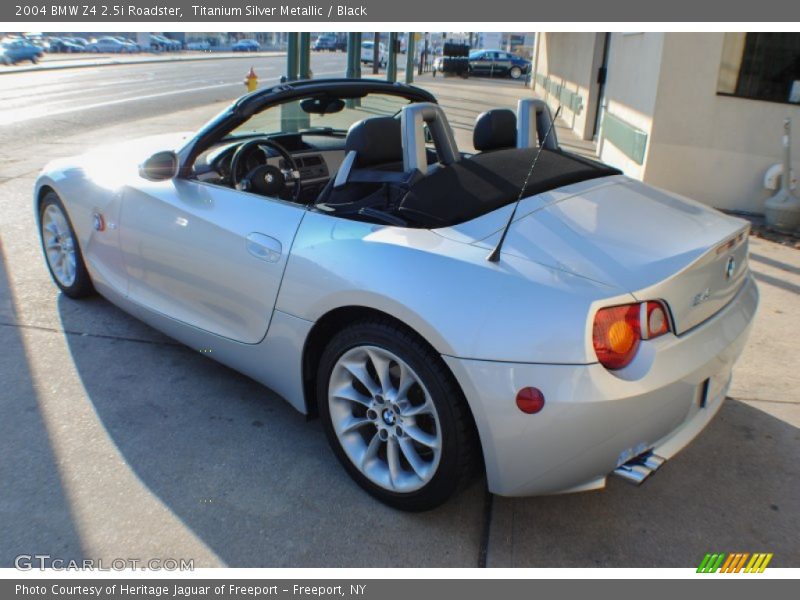 Titanium Silver Metallic / Black 2004 BMW Z4 2.5i Roadster
