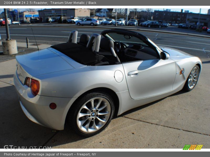 Titanium Silver Metallic / Black 2004 BMW Z4 2.5i Roadster