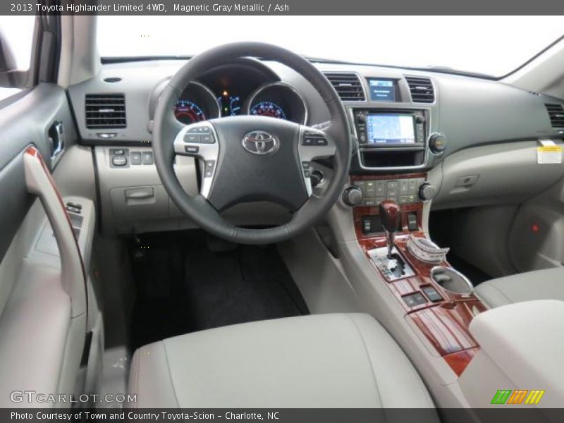 Magnetic Gray Metallic / Ash 2013 Toyota Highlander Limited 4WD