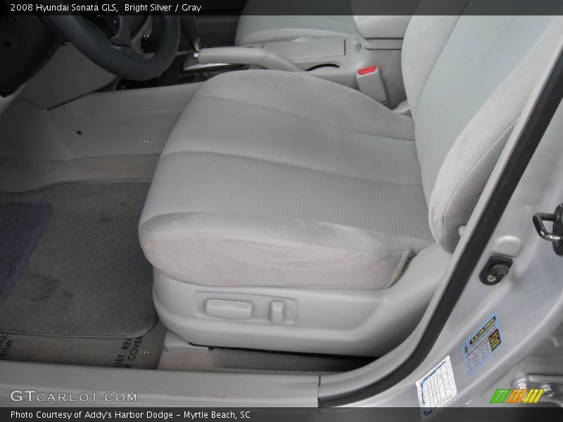 Bright Silver / Gray 2008 Hyundai Sonata GLS