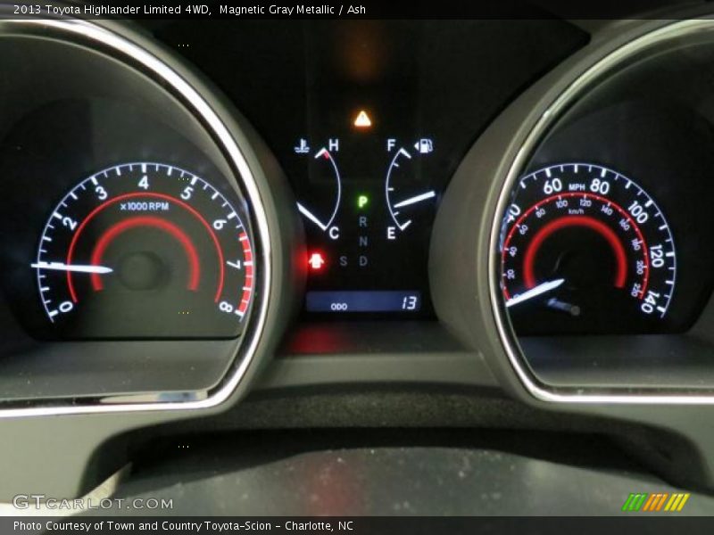 Magnetic Gray Metallic / Ash 2013 Toyota Highlander Limited 4WD