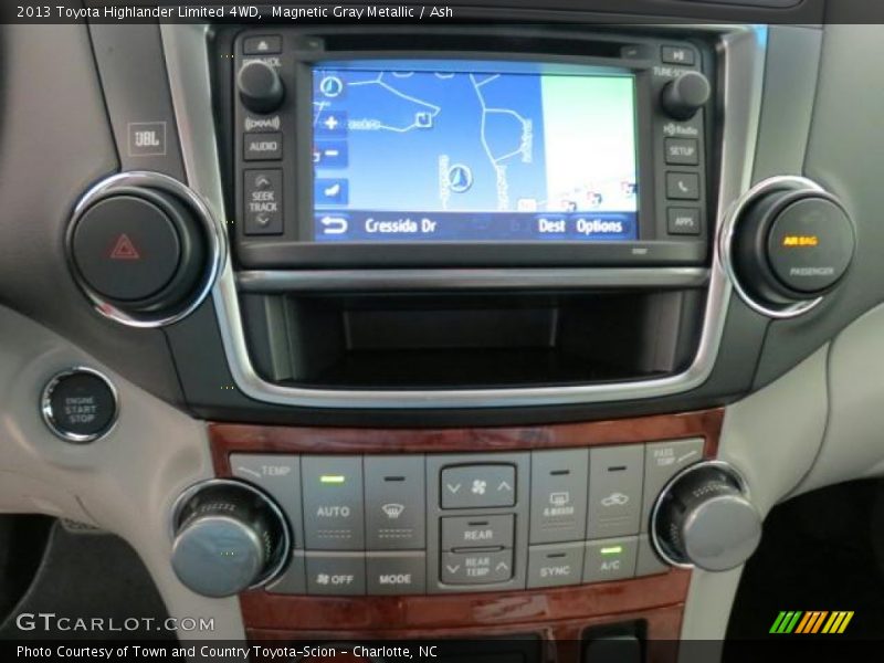 Magnetic Gray Metallic / Ash 2013 Toyota Highlander Limited 4WD