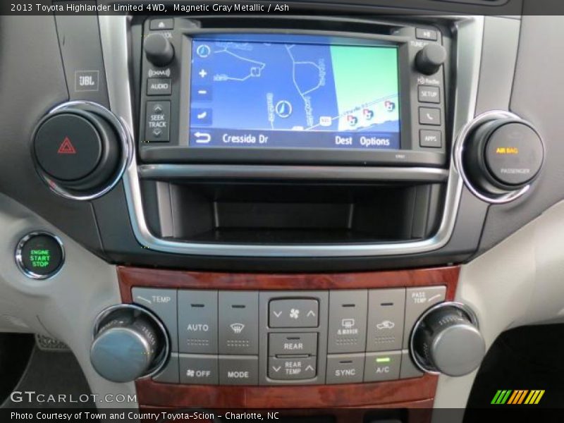 Magnetic Gray Metallic / Ash 2013 Toyota Highlander Limited 4WD