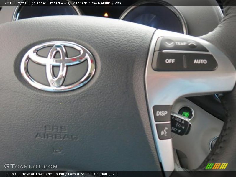 Magnetic Gray Metallic / Ash 2013 Toyota Highlander Limited 4WD
