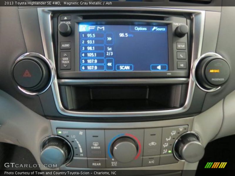 Magnetic Gray Metallic / Ash 2013 Toyota Highlander SE 4WD