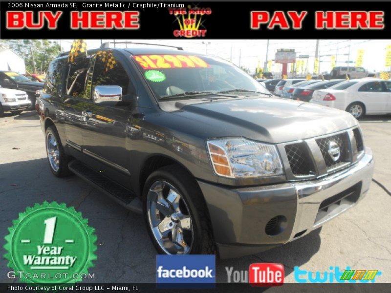 Granite Metallic / Graphite/Titanium 2006 Nissan Armada SE