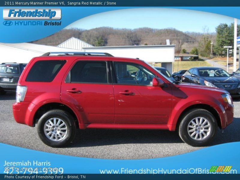 Sangria Red Metallic / Stone 2011 Mercury Mariner Premier V6