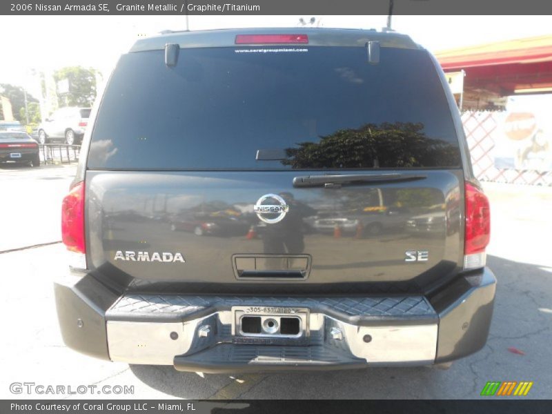 Granite Metallic / Graphite/Titanium 2006 Nissan Armada SE