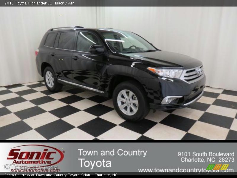 Black / Ash 2013 Toyota Highlander SE