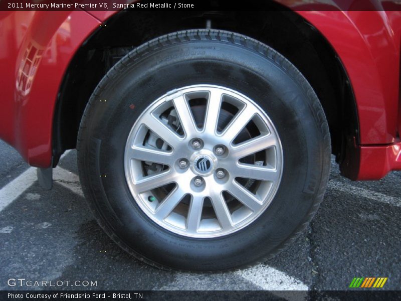 Sangria Red Metallic / Stone 2011 Mercury Mariner Premier V6