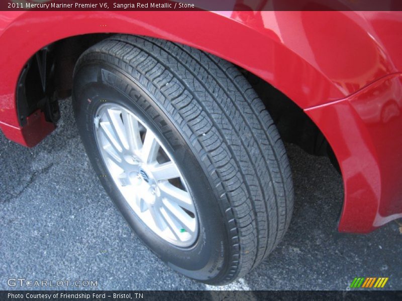 Sangria Red Metallic / Stone 2011 Mercury Mariner Premier V6